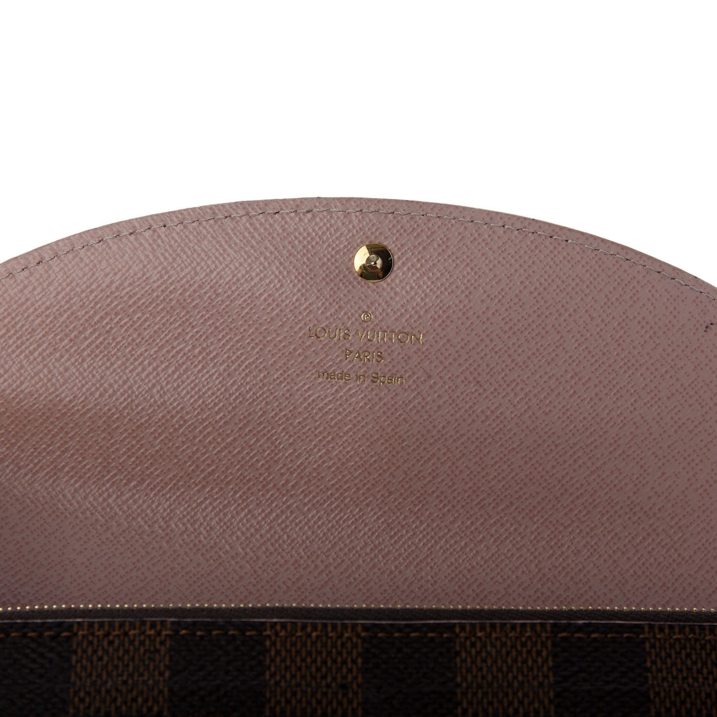 Damier Ebene Caissa Wallet Rose Ballerine