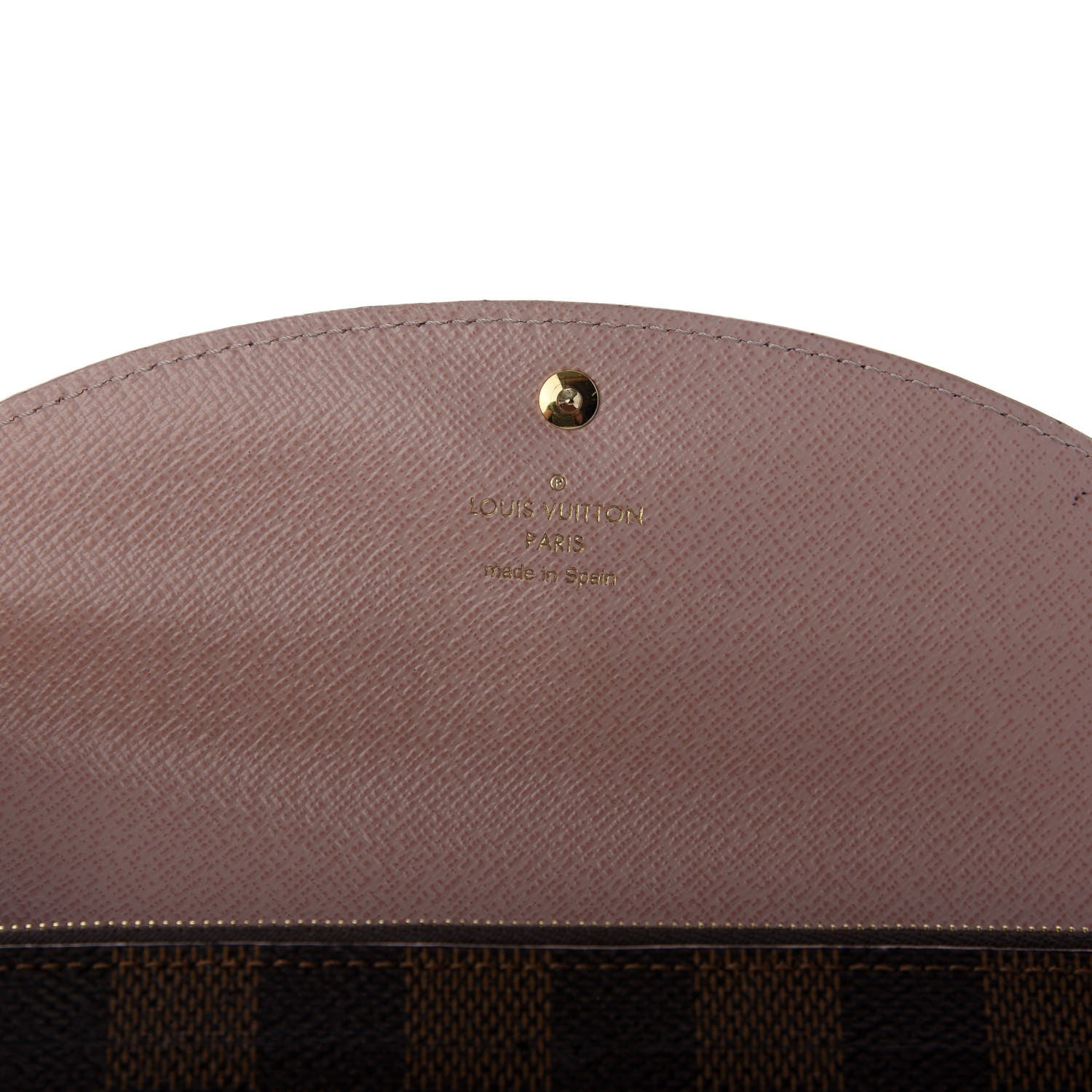 Louis Vuitton Damier Ebene Caissa Wallet Rose Ballerine 6 of 8