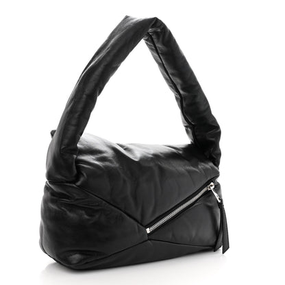 Loewe Shiny Nappa Puffer Puzzle Hobo Black 3 of 9