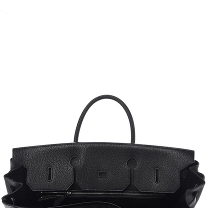 Hermes Taurillon Clemence Birkin 40 Black 8 of 36