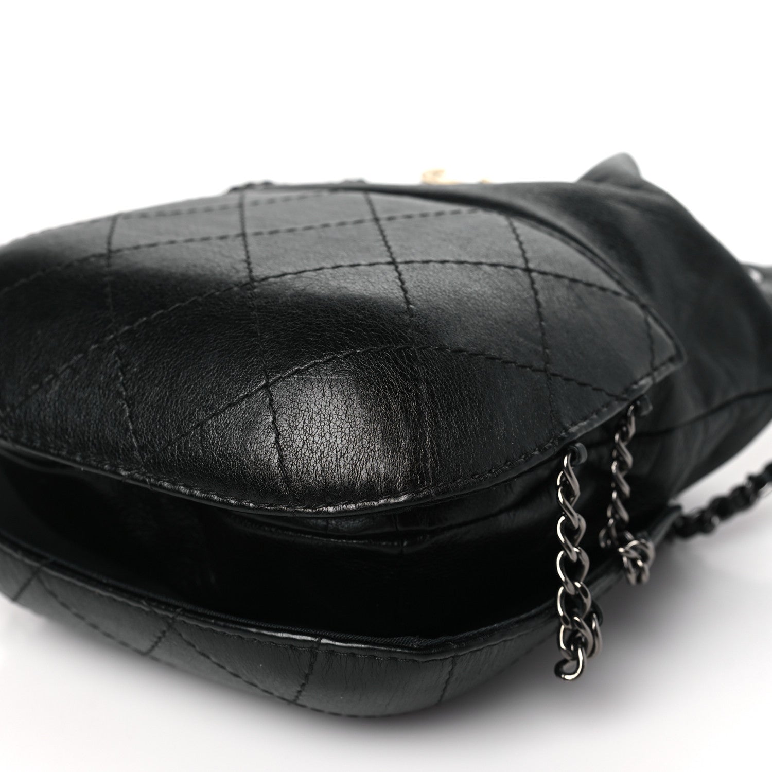 Chanel Calfskin Quilted Small Gabrielle Bucket Black 9 of 9