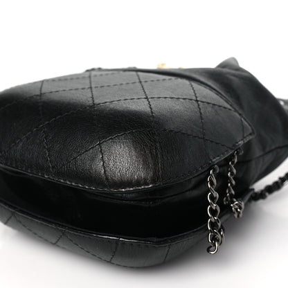 Chanel Calfskin Quilted Small Gabrielle Bucket Black 9 of 9