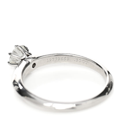 Tiffany Platinum Diamond .30ct Solitaire Engagement Ring 49 5 6 of 6