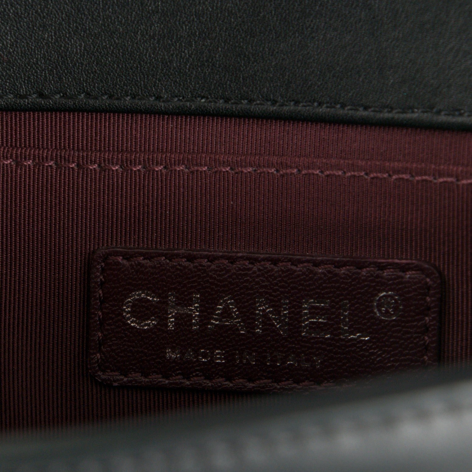 Chanel Calfskin Woven Medium Boy Flap Black White 8 of 9