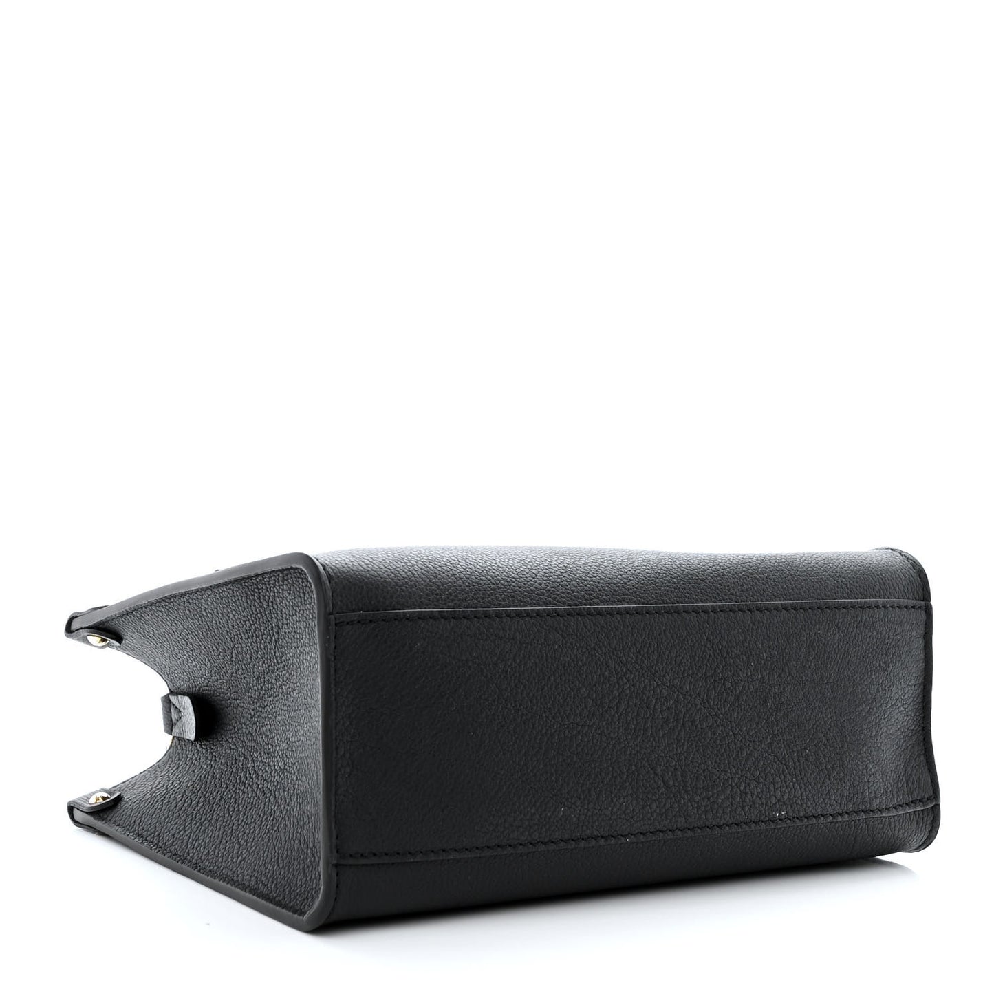 Calfskin Lock & Go Tote Black