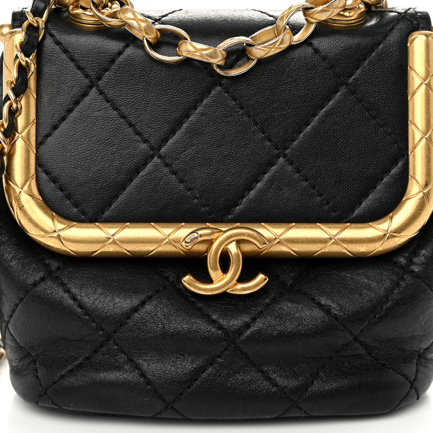 Chanel Lambskin Quilted Small My Crush Bag Black 8 of 11