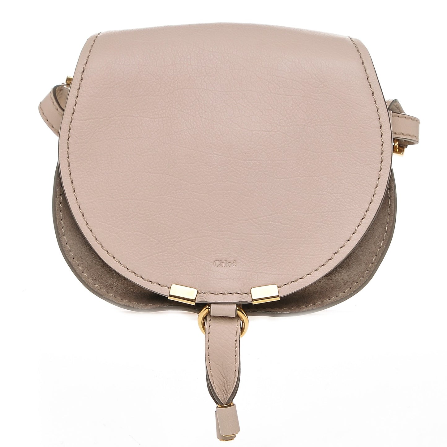 Calfskin Mini Marcie Nude Crossbody Bag Abstract White