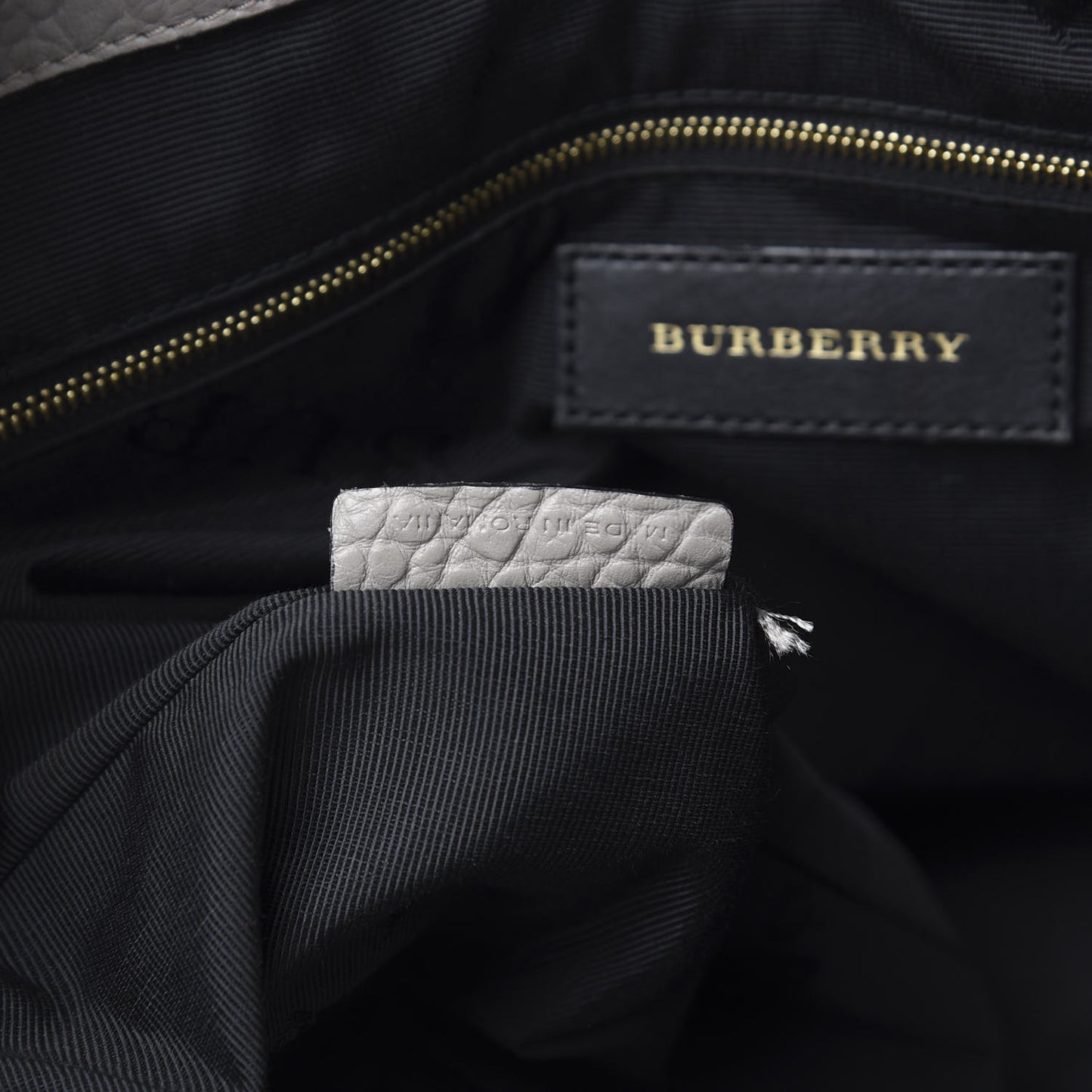 Heritage Grain Check Embossed Medium Dewsbury Tote Pale Grey