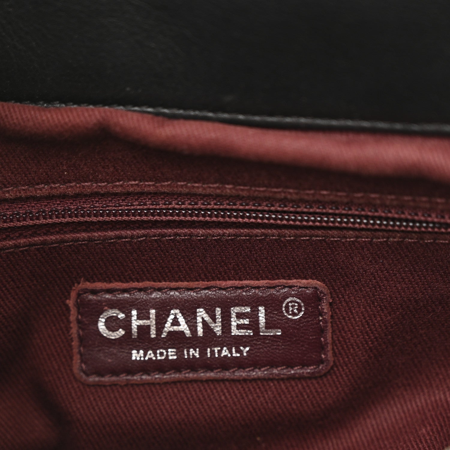 Chanel Lambskin Quilted CC Shopping Tote Black Rose Clair 7 of 16