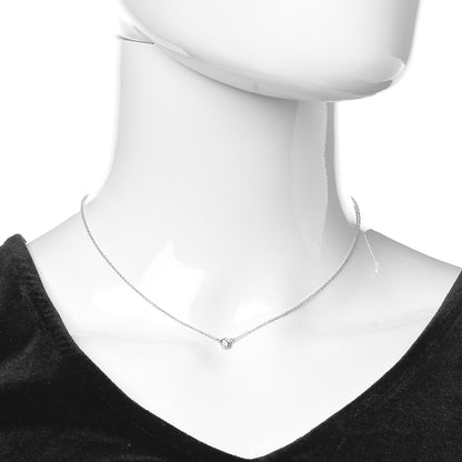 Tiffany Platinum Diamond .21ct Elsa Peretti Diamonds by the Yard Pendant Necklace 2 of 9