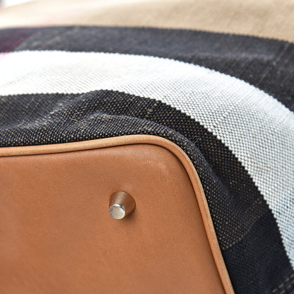 Burberry Canvas Mega Check Medium Ashby Hobo Saddle Brown 12 of 19