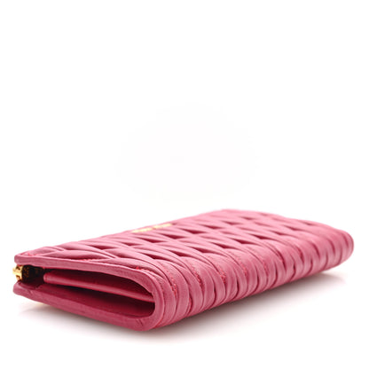 Miu Miu Matelasse Large Zip Around Wallet Peonia 4 of 7