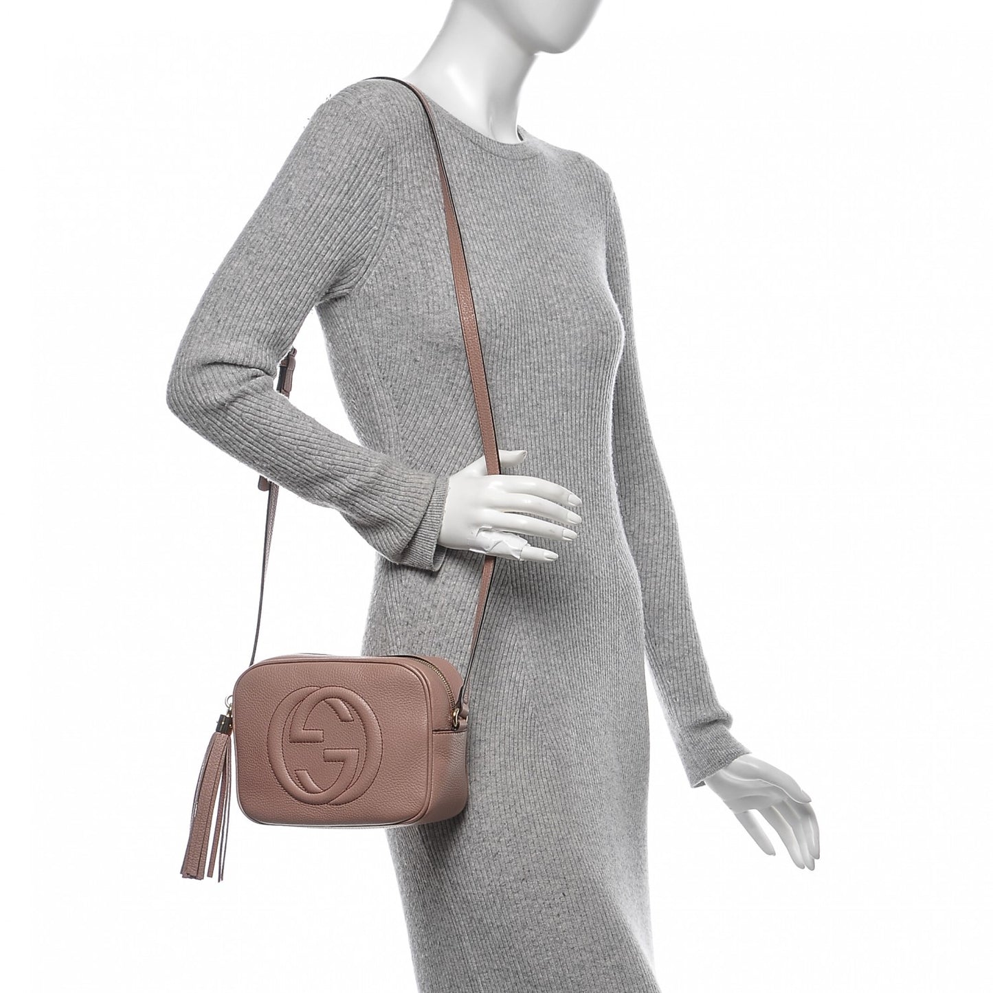 Cellarius Calfskin Small Soho Disco Bag Dark Cipria