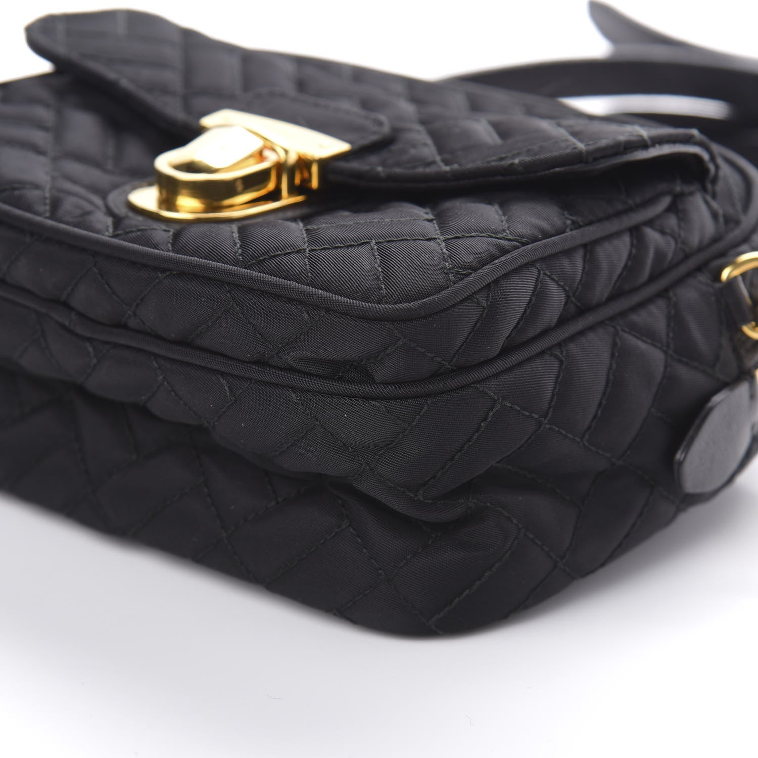 Prada Nylon Tessuto Impuntu Quilted Flap Black 8 of 9