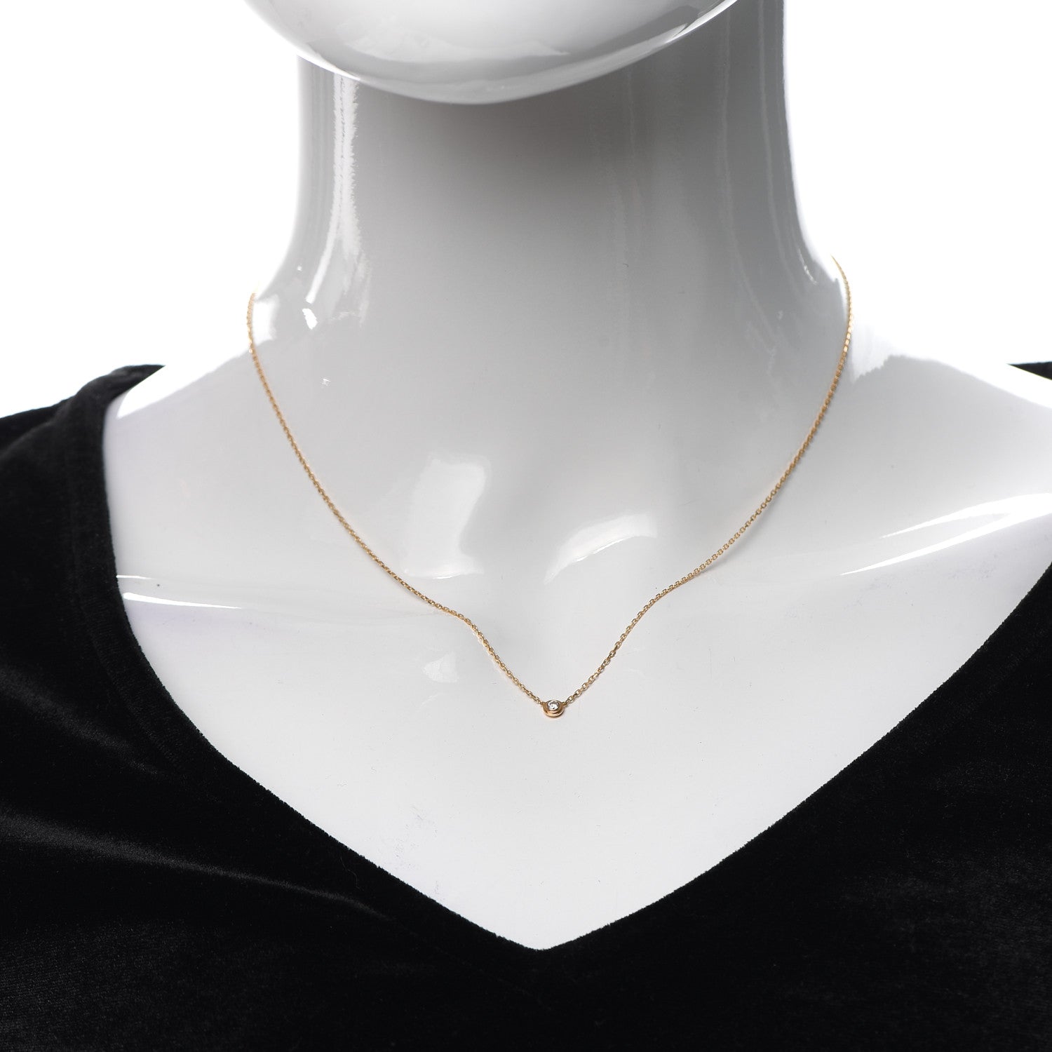 Cartier 18K Pink Gold Diamond XS D'Amour Pendant Necklace 2 of 5
