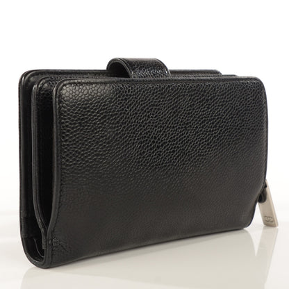 Chanel Caviar Timeless CC French Wallet Black 3 of 9