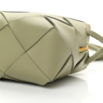 Bottega Veneta Lambskin Maxi Intreccio Small Cassette Camera Bag Travertine 9 of 9