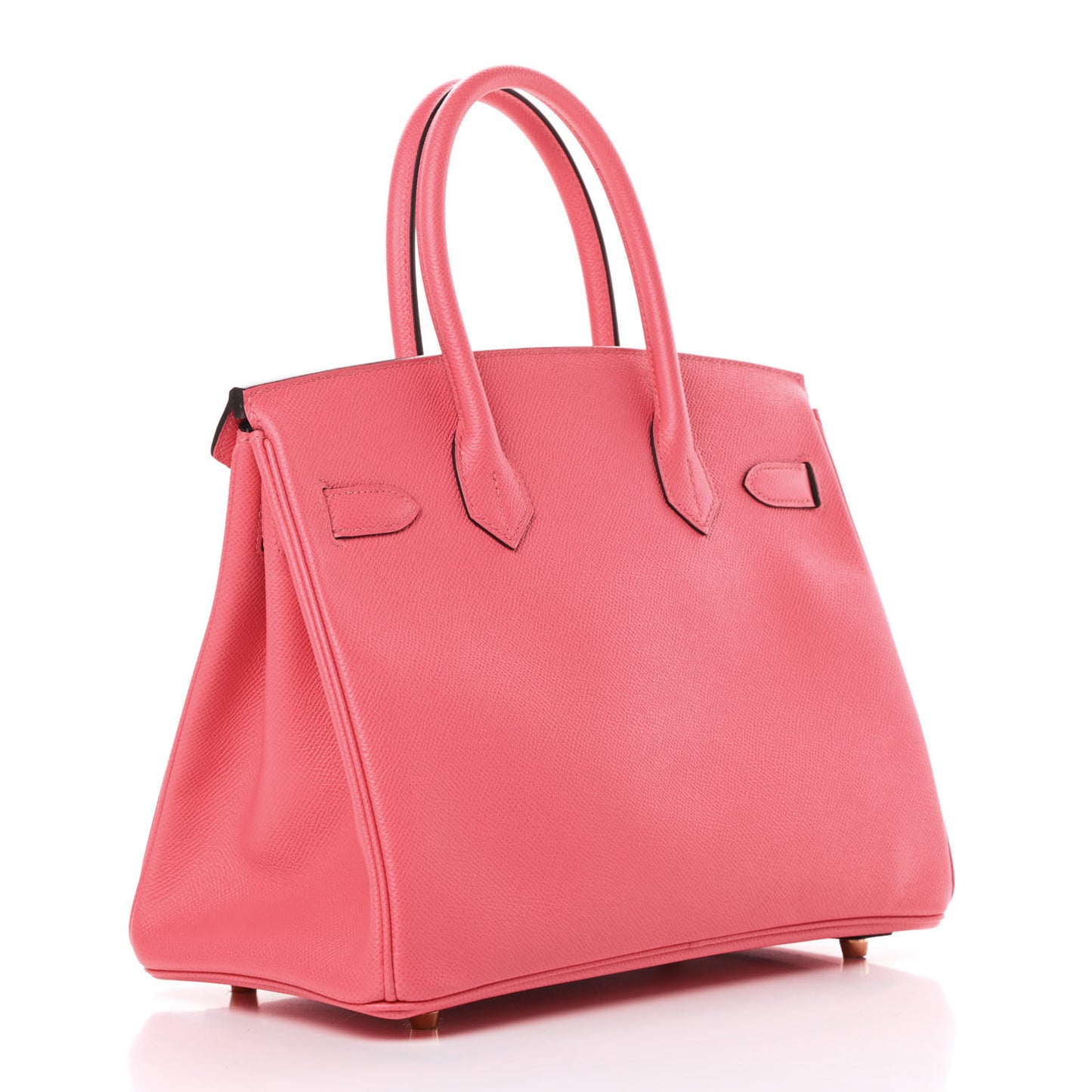 Epsom Horseshoe Birkin 30 Rose Azalee Gris Mouette
