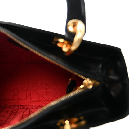 Christian Dior Patent Cannage Medium Lady Dior Black 5 of 10