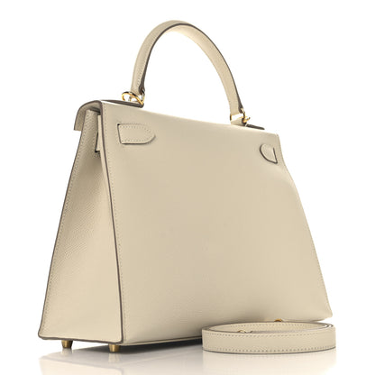 Hermes Epsom Kelly Sellier 28 Craie 3 of 16