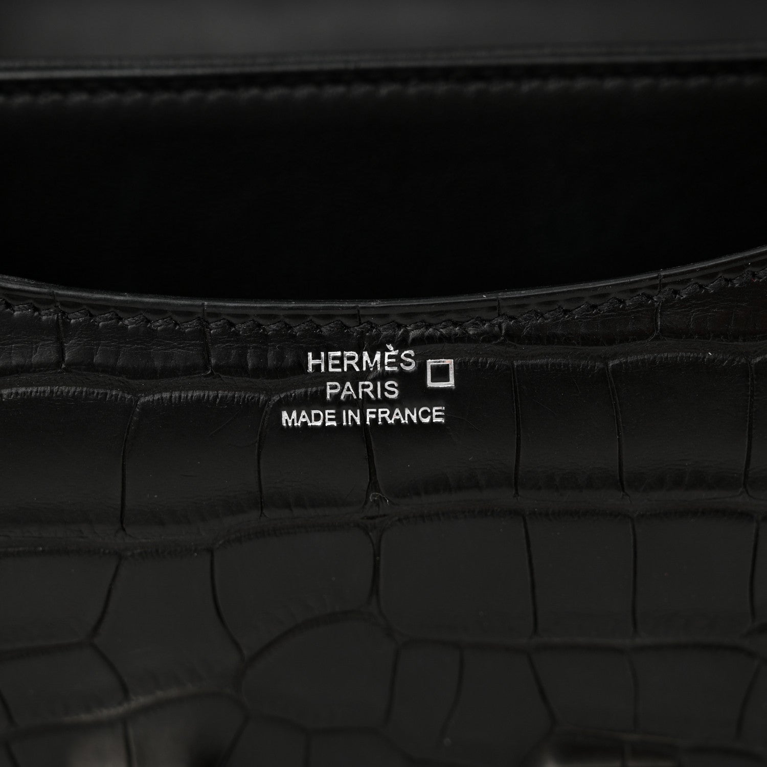 Hermes Matte Alligator Lizard Constance 18 Black Ombre 6 of 13