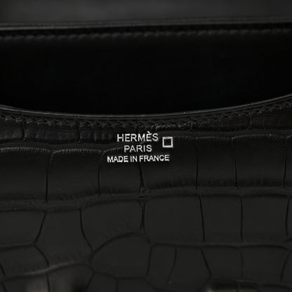 Hermes Matte Alligator Lizard Constance 18 Black Ombre 6 of 13