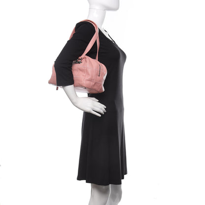 Chanel Caviar Square Stitched Bowler Pink 2 of 11