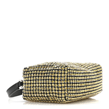 Alexander Wang Mesh Crystal Rhinestone Mini Heiress Pouch Porcelain 4 of 11