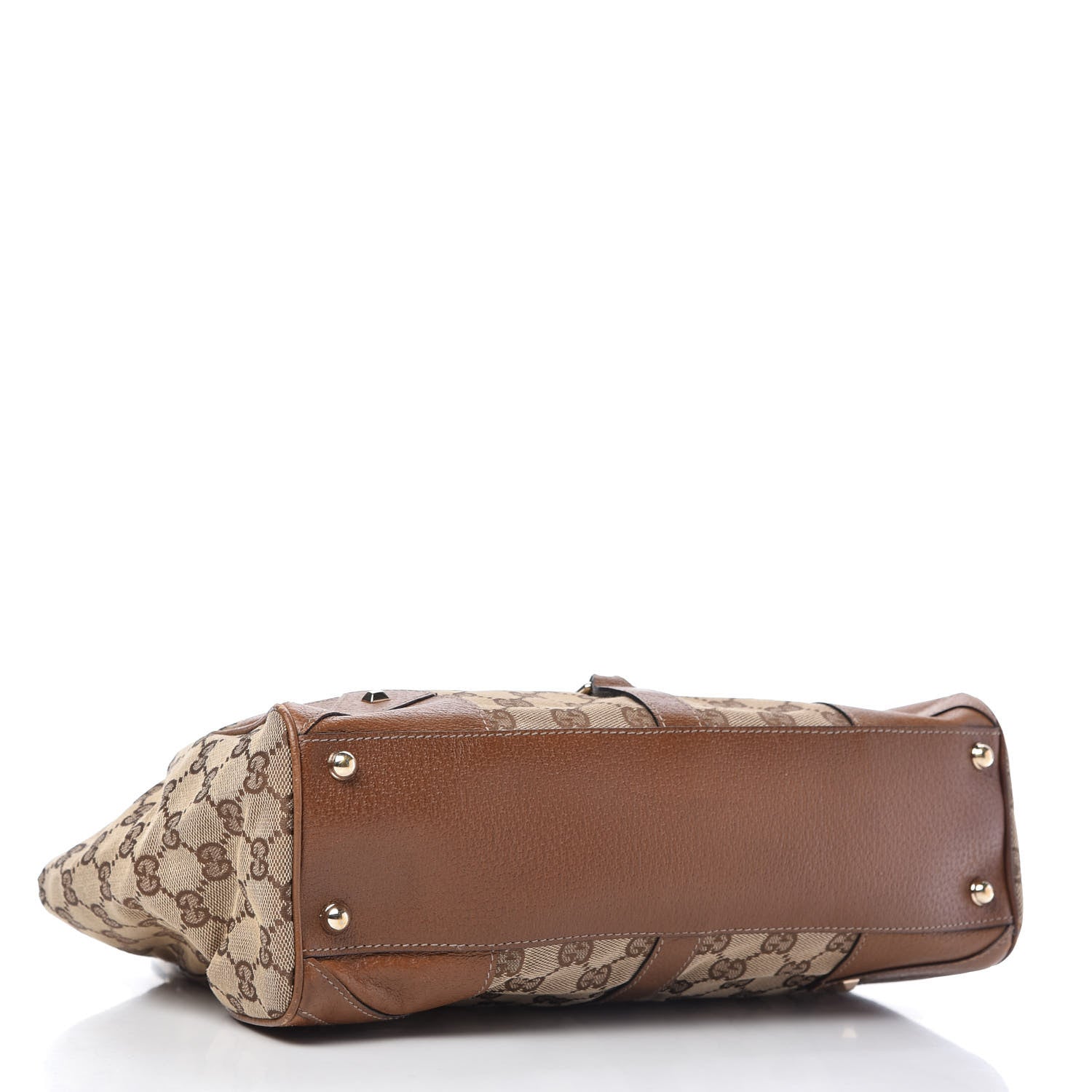 Gucci Monogram Calfskin Large Bardot Shoulder Bag Brown 4 of 10