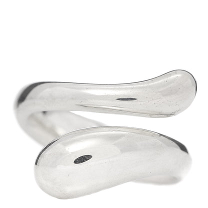 Tiffany Sterling Silver Elsa Peretti Teardrop Ring 50 5.5 1 of 4