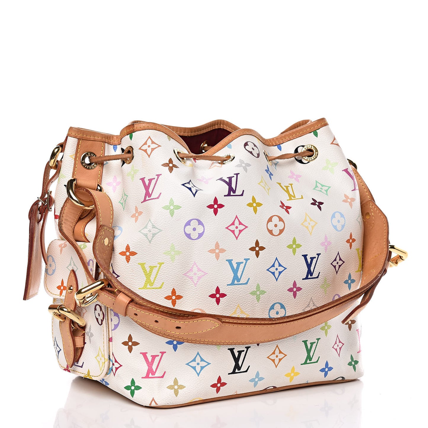 Monogram Multicolor Petit Noe White