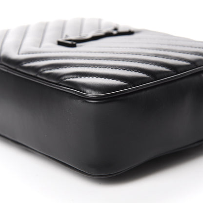 Saint Laurent Calfskin Matelasse Monogram Lou Camera Bag Black 7 of 10