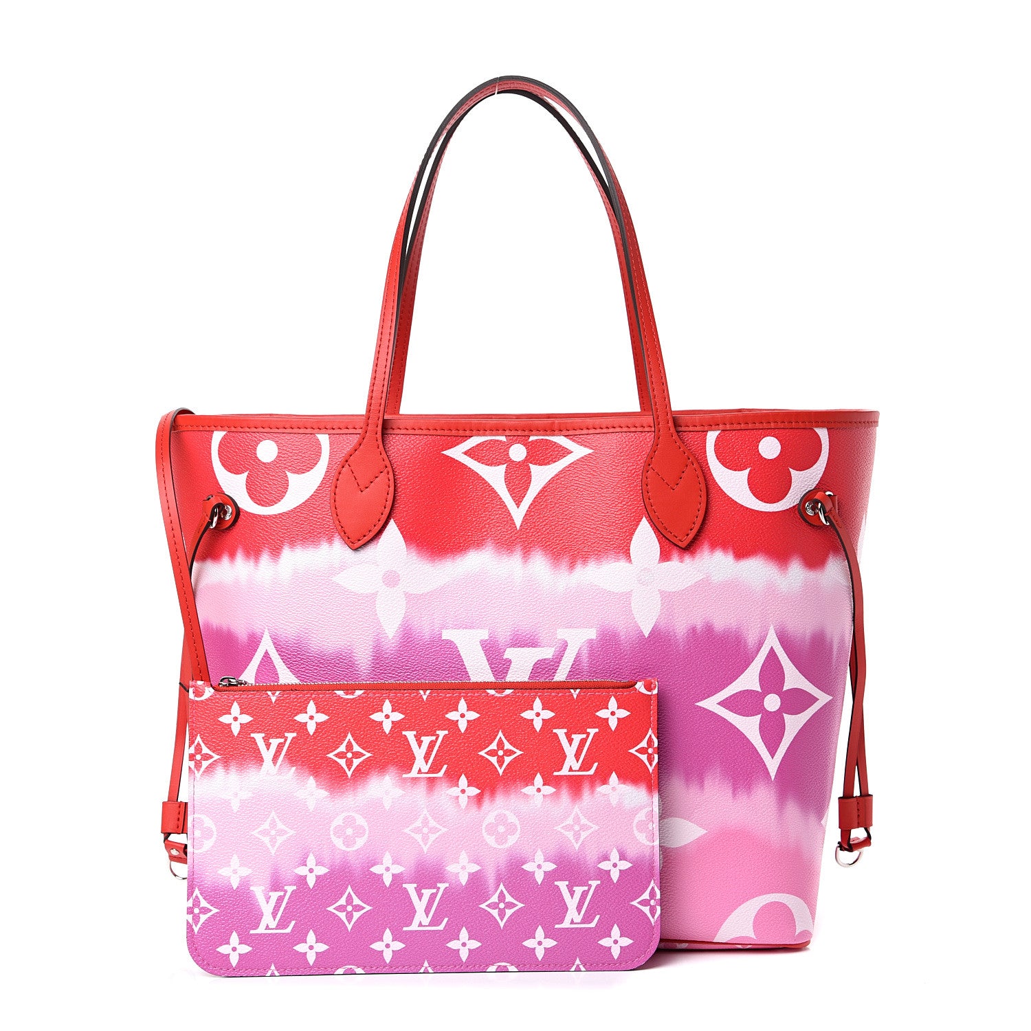 Louis Vuitton Monogram Escale Neverfull MM Rouge 1 of 12
