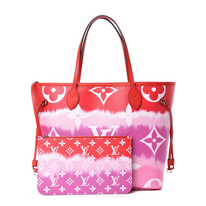 Louis Vuitton Monogram Escale Neverfull MM Rouge 1 of 12