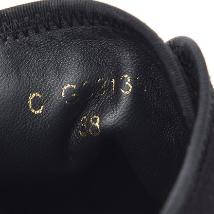 Chanel Velvet Womens CC Sneakers 38 Black 7 of 12