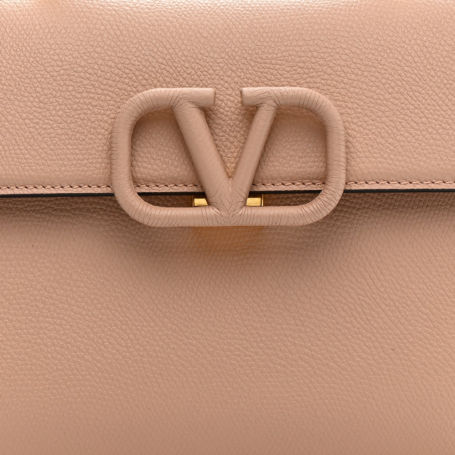 Valentino Garavani Grainy Calfskin Small VSling Top Handle Bag Poudre 7 of 9