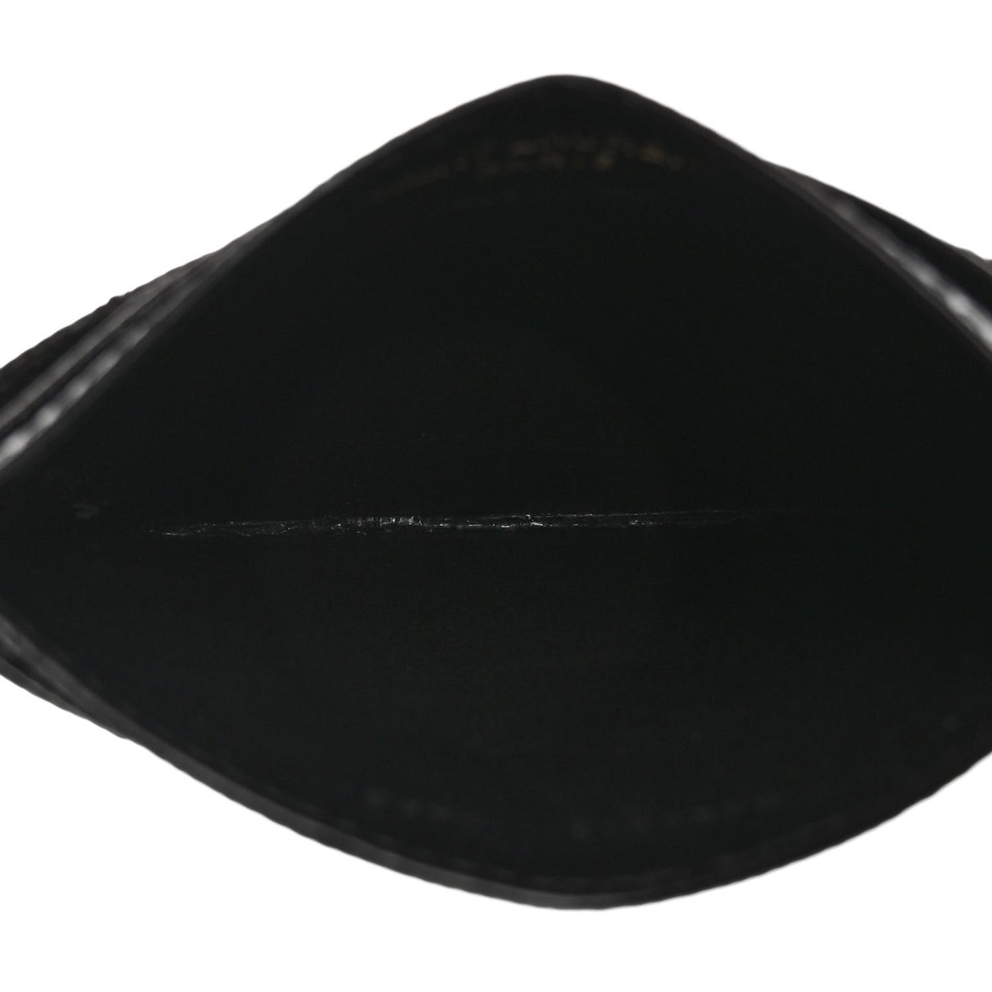 Grain De Poudre Matelasse Chevron Monogram Credit Card Case Black