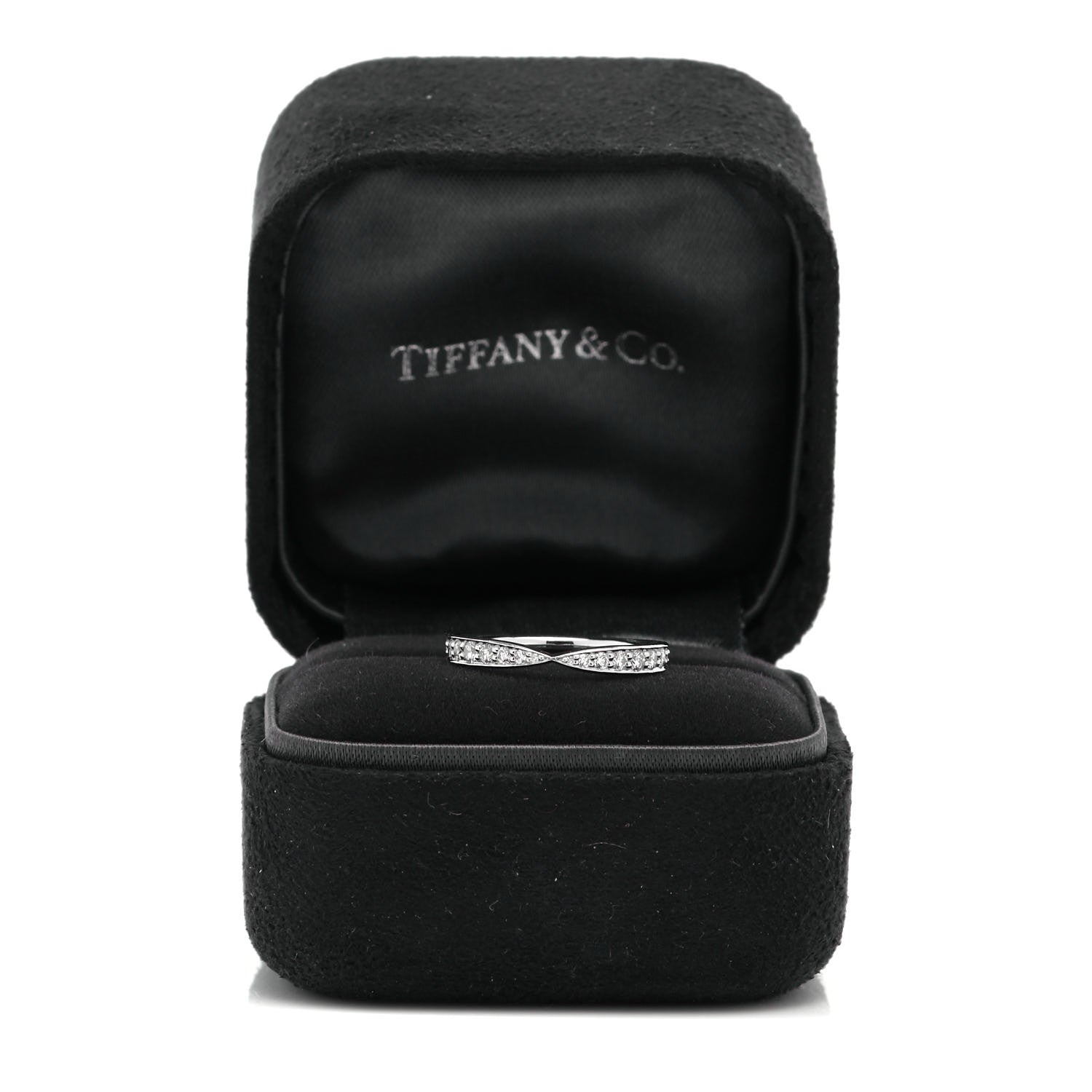 Tiffany Platinum Diamond Harmony Bead-set Band Ring 48 4.5 5 of 5