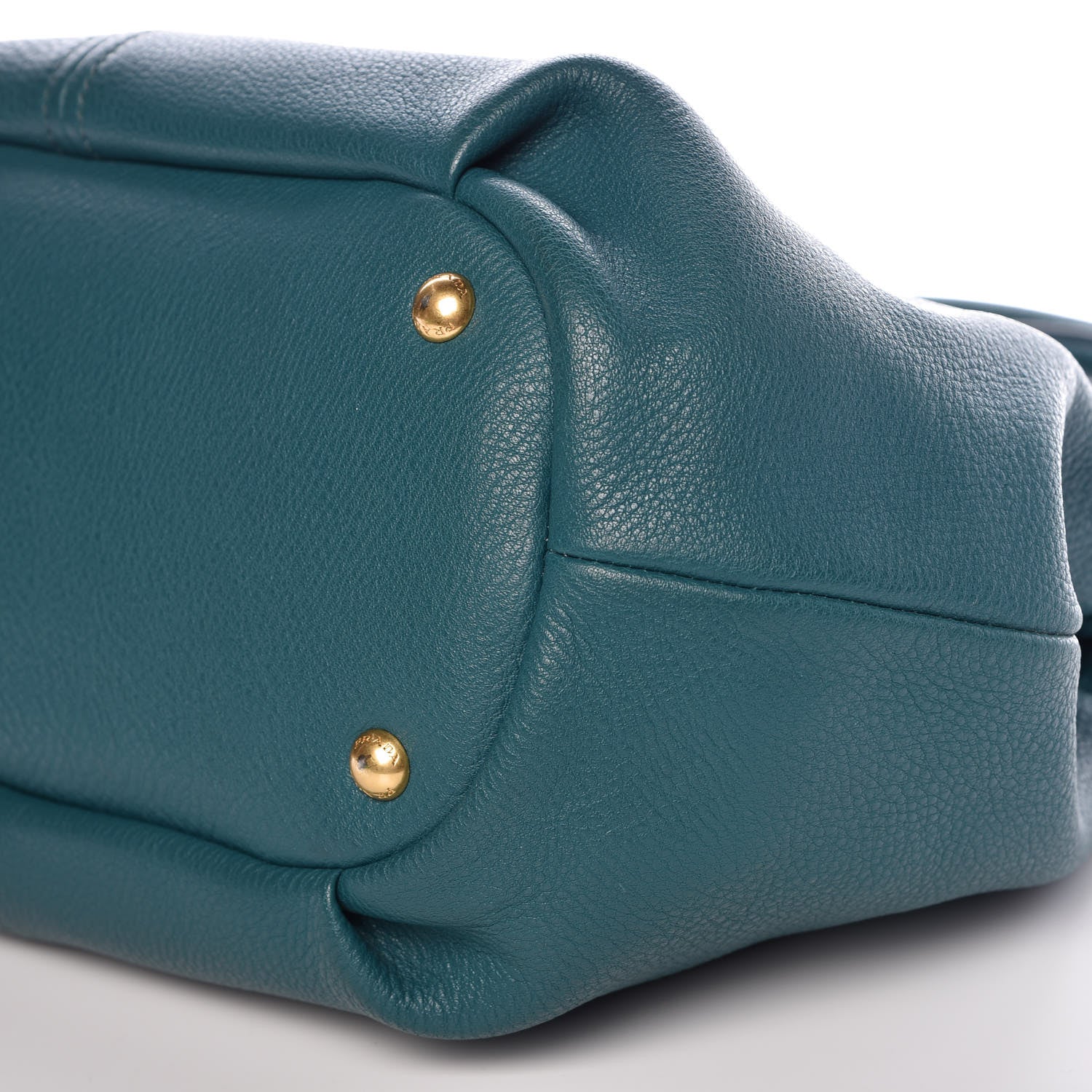 Prada Vitello Daino Shoulder Bag Pavone 11 of 12