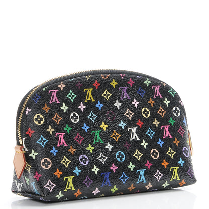 Louis Vuitton Monogram Multicolor Cosmetic Pouch Black Grenade 3 of 7