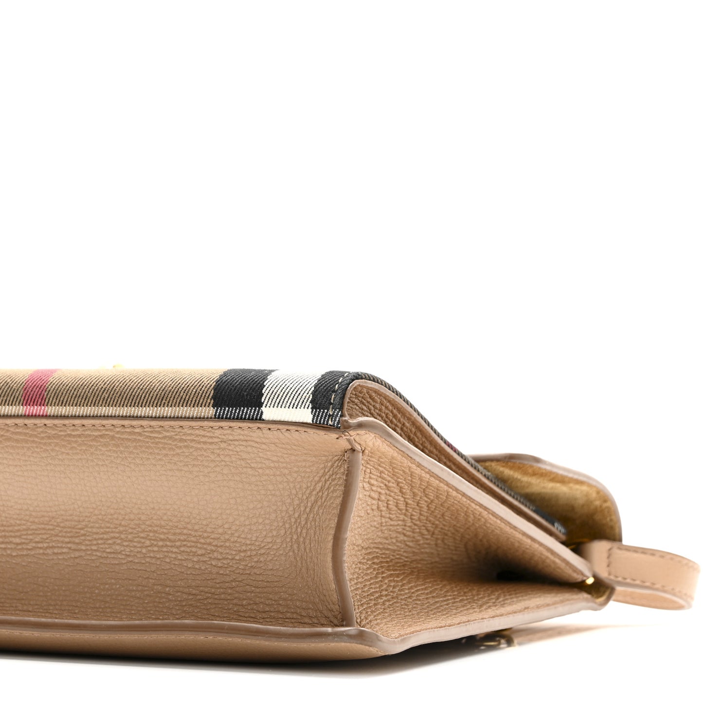 Derby Calfskin House Check Baby Macken Crossbody Bag Camel