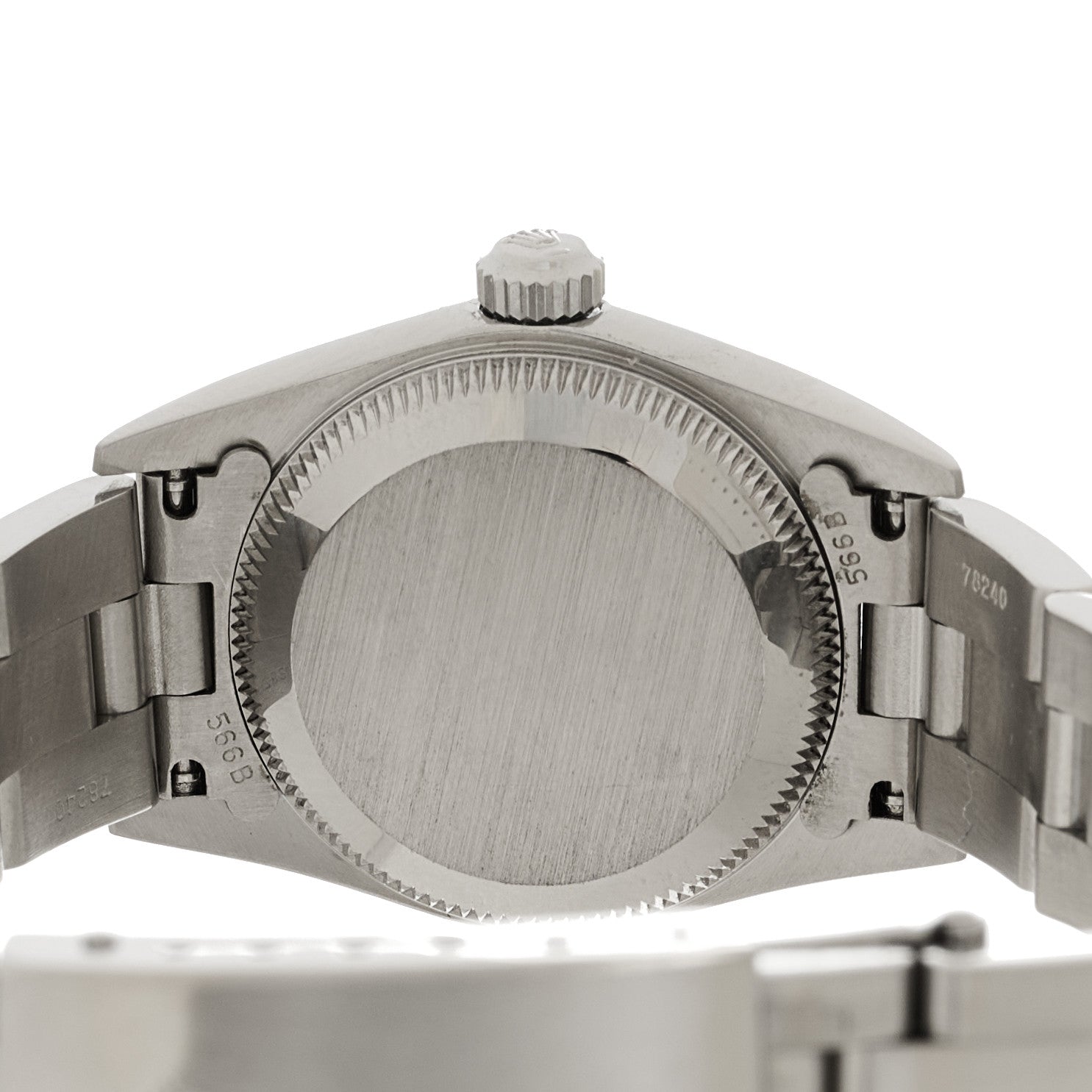 Rolex Stainless Steel 24mm Oyster Perpetual Watch Blue 76080 4 of 5