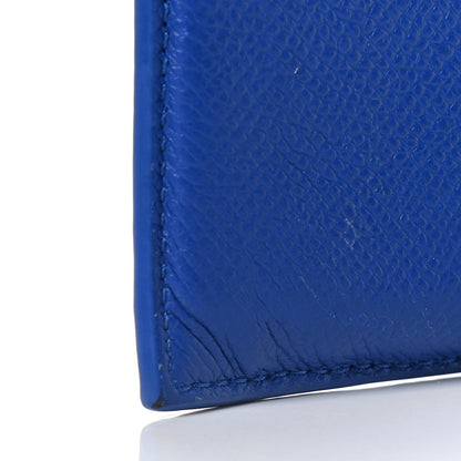 Balenciaga Grained Calfskin Cash Long Coin Card Holder Dark Blue 5 of 9