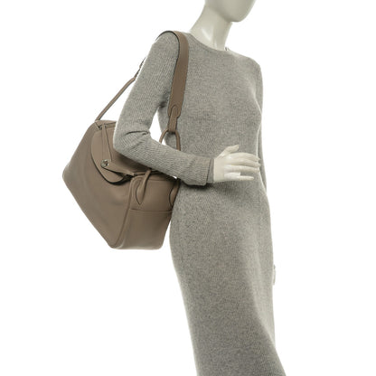 Hermes Taurillon Clemence Lindy 34 Gris Tourterelle 2 of 8