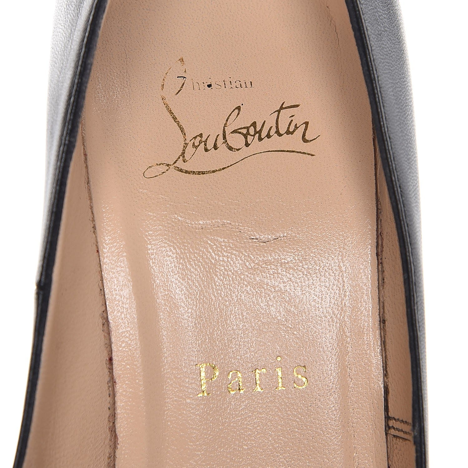 Christian Louboutin Kid Bianca 140 Pumps 37 Black 8 of 10