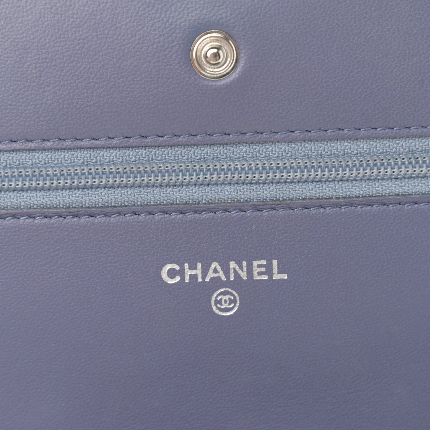 Chanel Lambskin Quilted Wallet On Chain WOC Lavender 6 of 14