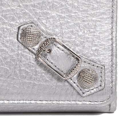 Balenciaga Agneau Giant 12 Silver Hardware Money Wallet Gris Aluminum 4 of 8
