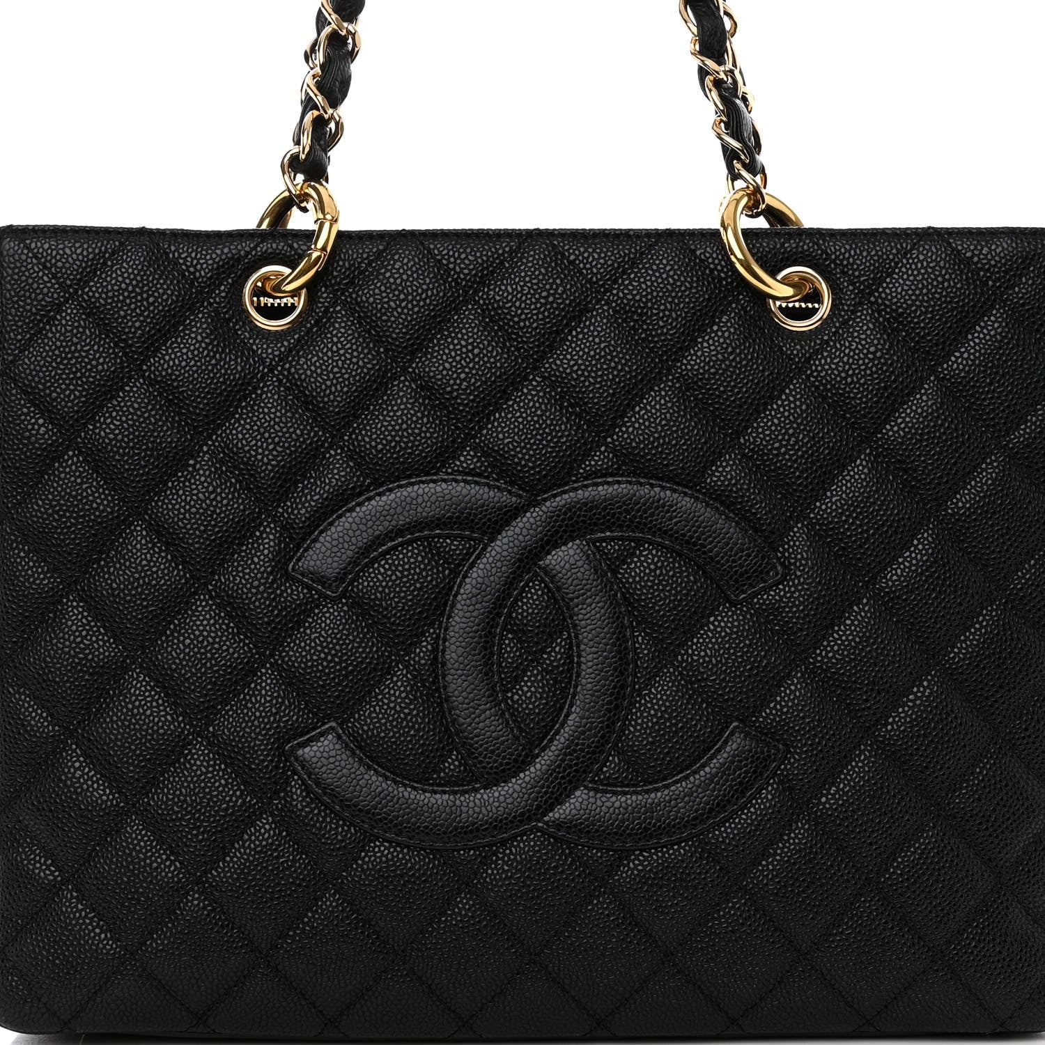Chanel Caviar Quilted Grand Shopping Tote GST Black 7 of 9
