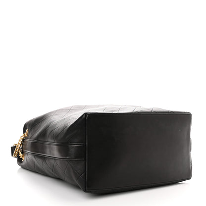 Chanel Calfskin Quilted Small On My Shoulder Drawstring Bag Black 3 of 9