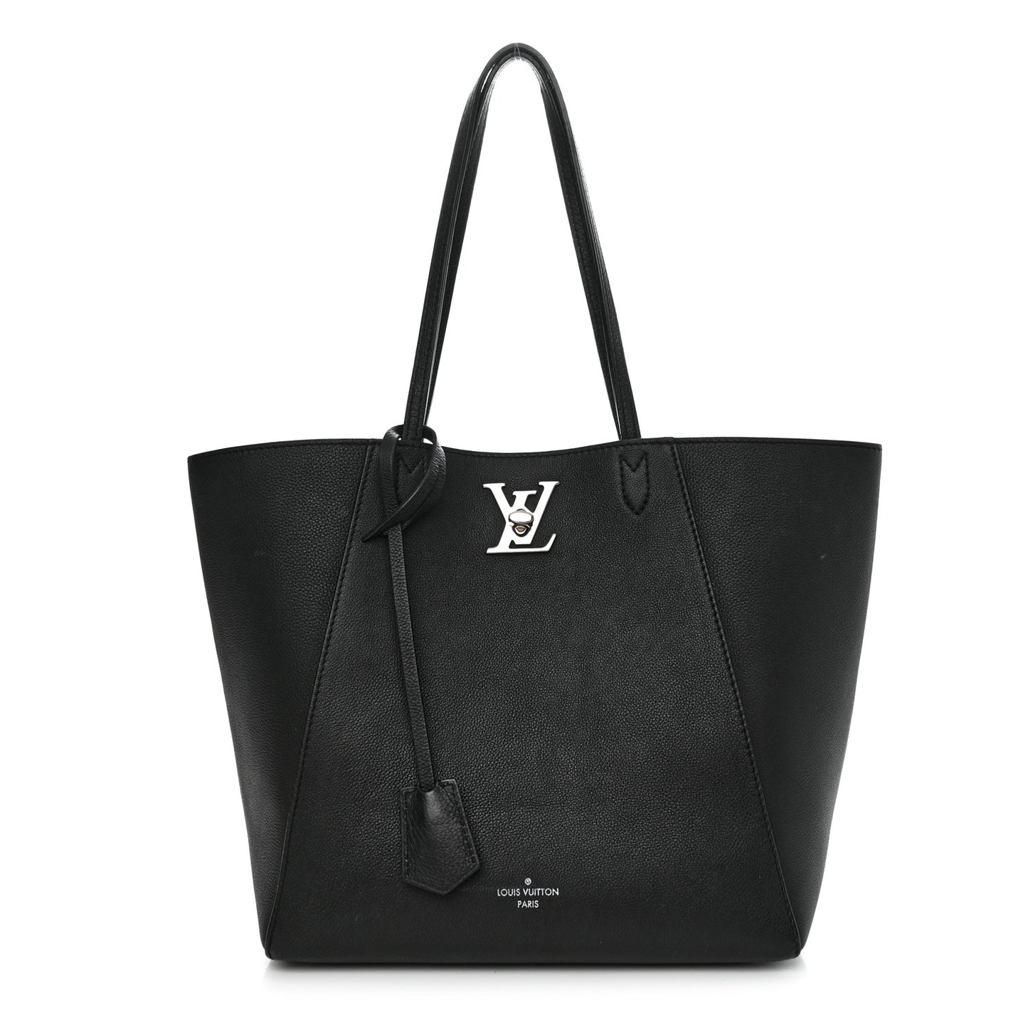 Calfskin Lockme Cabas Black